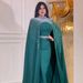 Z267 Dubai Muslim Rhinestone Beaded Heavy Embroidery Two-Piece Set High-End Banquet Evening Dress Abaya_ecoleips.com