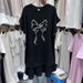 Women's Casual Fashionable Versatile Long Dress Bow And Pearl Embellishment Loose Fitting Slimming Short Sleeved Summer Style_ecoleips.com