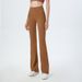 Women's Clothing Wide Leg Yoga Pants For Women High Waist Hip Lifting Stretch Sports Pants Nude Casual Running Loose Flared Pants_ecoleips.com