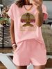 Women’s 2 Piece Outfit Set – Oversized Graphic T-Shirt And Biker Shorts Matching Set, Casual Summer Lounge Tracksuit For Daily Wear-323_ecoleips.com