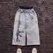 Foldable Sweatshirt Style High Street European American Cross Border Street Casual Double Waisted Printed Straight Leg Trousers Women's Clothing Bottoms_ecoleips.com