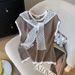 Women's Clothing Summer New Design Sleeveless Vest Top Ice Silk Mesh Knit Sweater_ecoleips.com