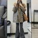girl 2025 New Fashionable Stylish Thickened Warm Cotton Parka With Fur Collar For Winter_ecoleips.com