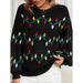 Christmas Sweater, Women's Colorful Lights, Sweet And Cozy Knit Top With Loose Fit_ecoleips.com