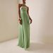 Women's Clothing Pleated Tube Top Dress Temperament Sleeveless Pleated Large Swing Ribbon Female_ecoleips.com