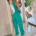 Autumn Women's Fashion Suit Set - Elegant Casual Polyester Pantsuit With Button Details In Black, Green, Sky Blue - S-XXL Size For Office & Daily Wear_ecoleips.com