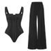Women's Clothing High Elastic Denim One Piece Women's Swimsuit Set To Cover The Belly And Show Slim Swimsuit_ecoleips.com
