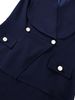 Women's Clothing European American Style Suit Collar Dress Double Breasted Waist Cinching Ruffled Slim Fitting Party Commuter Bodycon Women's Dress_ecoleips.com