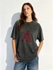 Women's Casual Vintage Wash Shirt, Lightweight Short Sleeve Fashion Tee_ecoleips.com