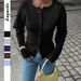 Women's Retro Knitted Sweater Solid Color Relaxed Fit Spring Summer_ecoleips.com