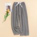 2025 Simple Cotton Viscose Pajamas Pants For Women's Roomwear Plaid Printed Household Pants Spring And Summer Womans Pj Pants_ecoleips.com