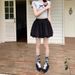 White Fluffy Petal Skirt-pants For Women, Summer Thin High-waisted Loose Casual Pants, Slimming A-line Ballet Shorts_ecoleips.com