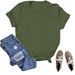 Solid Color Blank Loose Large Size T-shirt Short Sleeve_ecoleips.com