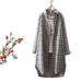 Women's Spring Korean-Style Grid-Shirt With Loose-Fitting Cotton-Linen Jacket And Hong Kong-Inspired Collar_ecoleips.com