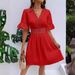 2026 European And American Women's Clothing Summer New Style Spliced Lace Fashion V-neck_ecoleips.com