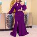 European And American Foreign Trade Women's Evening Gown Dress, High-waisted Halter Neck Off-shoulder Sexy_ecoleips.com