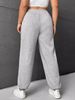Women's Fleece Lined Jogger Sweatpants European American Style Solid Color Loose Fit Autumn Winter Casual Bottoms_ecoleips.com