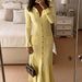 Aria Basics Aria Basics European American Cross-border French-style Lapel Slim-fit Solid Color Elegant Knitted Long Dress For Women In_ecoleips.com