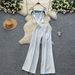 Women's Clothing Fashion Casual Suit For Women In Summer Retro Letter Embroidery Suspenders Short Vest High Waist Denim Wide Leg Pants_ecoleips.com