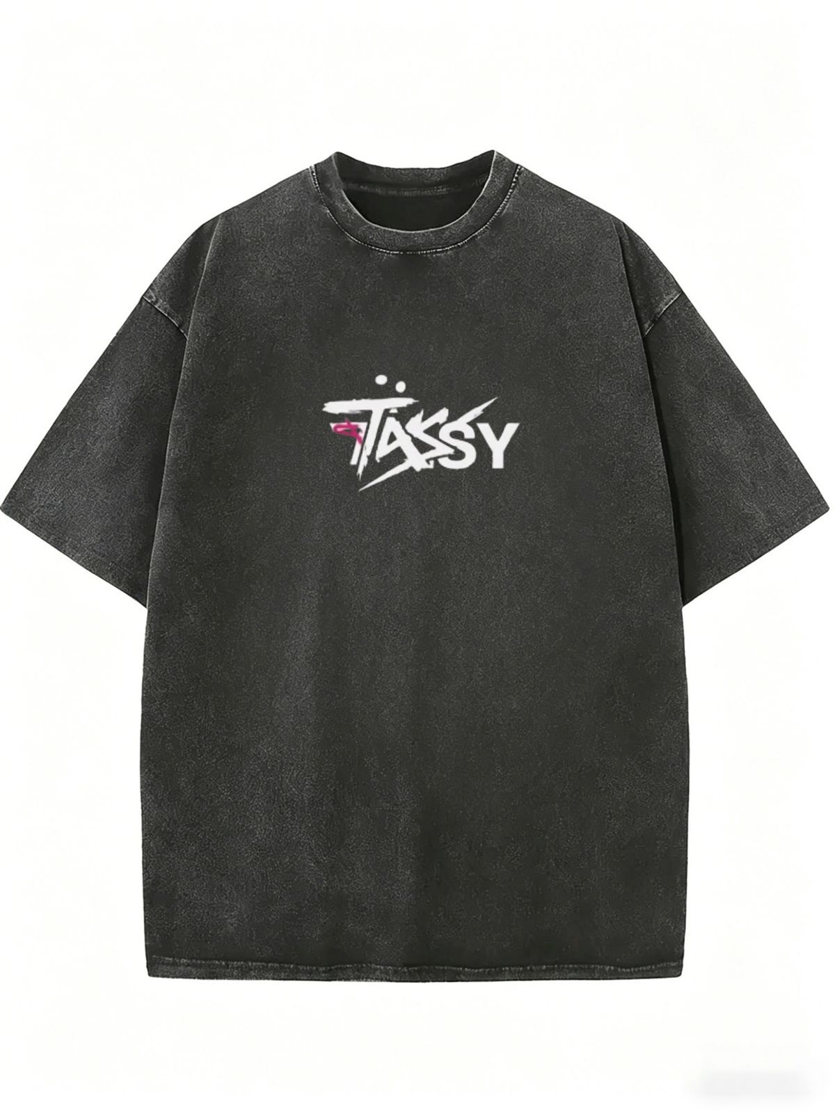 Washed Ladies Crew Neck T-Shirt, Fluffy Soft Cotton Fabric, Baggy Plain Short Sleeve Top For Lazy Casual Weekend Daily Wear_ecoleips.com