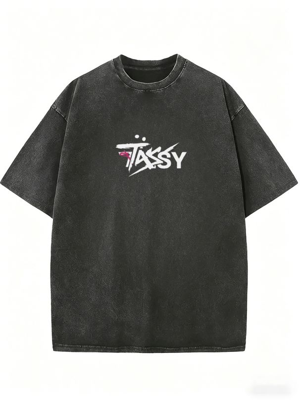 Washed Ladies Crew Neck T-Shirt, Fluffy Soft Cotton Fabric, Baggy Plain Short Sleeve Top For Lazy Casual Weekend Daily Wear_ecoleips.com