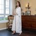 Women's Clothing Ins Muslim V Neck Evening Dress Chiffon Hot Stamping Two Piece Women's Robe_ecoleips.com