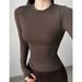 Super Lightweight Kardashian Top For Women Quick Drying Long Sleeved Form Fitting Yoga T-Shirt Fitness Stunner Sportswear_ecoleips.com