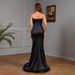 Spring And Summer New Women's Sleeveless Slit Slim Evening Dress Banquet Sexy Long Dress_ecoleips.com