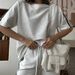 Casual European And American Women's Shorts Suit Solid Color Round Neck Short Sleeved T Shirt Sports Shorts Two Piece Set_ecoleips.com