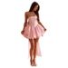 Bow Tube Top Skirt, Sexy Strap Split Evening Dress Dress Women_ecoleips.com