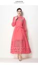 Women's Clothing Elegant French Style Women's Dress With Beaded Rhinestone Embellishments Openwork Design Lapel Collar Long Sleeves Fitted Waist_ecoleips.com