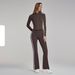 Women's Clothing Ningbo Dashu Yoga Clothing Set Women's Two Piece Set Autumn Casual All Match Outdoor Running Fitness Clothing Sports Suit_ecoleips.com