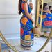 Women's Clothing New Women's Dark Green Animal And Plant Print Sleeveless Slim Side Slit Long Skirt Positioning Belt Required_ecoleips.com
