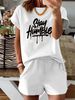 Women’s 2 Piece Outfit Set – Oversized Graphic T-Shirt And Biker Shorts Matching Set, Casual Summer Lounge Tracksuit For Daily Wear-347_ecoleips.com