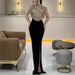Women's Clothing Spring Autumn Sequin Patchwork Slit Dress For Women Sleeveless Casual Party Dress For Formal & Casual For Women_ecoleips.com