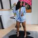 Trendy Women's Double-Breasted Denim Blazer With Lion Lapel – Slim Fit Stretch Jacket For Spring, Black/Deep Blue/Light Blue (S-XXL)_ecoleips.com
