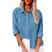 Temperament Commuter Women's Casual Loose Long Sleeve Women's Shirt_ecoleips.com