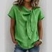 Breathable Linen-Cotton Short Sleeve T-Shirt For Women – Lightweight Summer Top, Relaxed Fit, Trendy Casual Wear For 2026_ecoleips.com