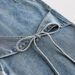Women's Clothing Hot Girl Collage Bow Jeans Women's Straight Pants Loose Trousers Ins Style_ecoleips.com