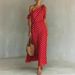 Elegant Off-Shoulder Polka Dot Dress – Flowy Sleeveless Maxi Dress With 3d Print & Elastic Waist – Women's Summer Beach To Party Dress_ecoleips.com