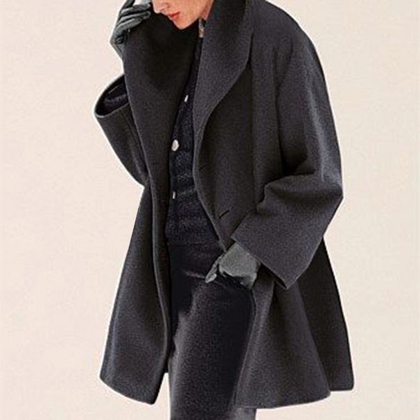 Women's Clothing Oversized Hooded Wool Blend Coat - Double-Faced Longline Trench For Autumn & Winter_ecoleips.com