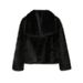 Women's Clothing Fur Large Lapel Fur Coat Short Fashionable Fox Fur Coat Fluffy Plush Women's Clothing_ecoleips.com
