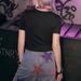 European American Punk Letter Clown Short T-Shirt for Girls Summer Hot Print Top Women's Fashion Casual Tee_ecoleips.com