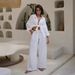 Women's Clothing Long Sleeved Casual Suit Autumn New Loose Casual Cotton Shirt Trousers Suit_ecoleips.com