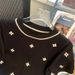 Women's Clothing Four Leaf Clover Embroidery Ice Silk Knitted Short Sleeved T Shirt Top_ecoleips.com