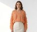 Women's Thick V Neck Cable Knit Sweater Loose Fit Style Tassel Detail Pullover Outerwear For Autumn Winter_ecoleips.com
