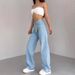 High Street plus Size Straight Leg Jeans for Women Fashionable Slim Fit Trousers Elegant Russian Cross Border Trade Style Spring Autumn_ecoleips.com