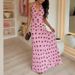 Women's Elegant V Neck Polka Dot Dress American Style Backless Halter Neck Spring New Arrivals_ecoleips.com