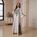 Women's Long Sleeved Elegant Long Robe Dress SW2601 European And American Cross Border Style in Stock_ecoleips.com