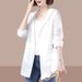 New Medium And Long Sunscreen Clothes Korean Version Loose Large Size Jacket Women's Spring And Summer Thin UV Protection Sunscreen Clothes_ecoleips.com